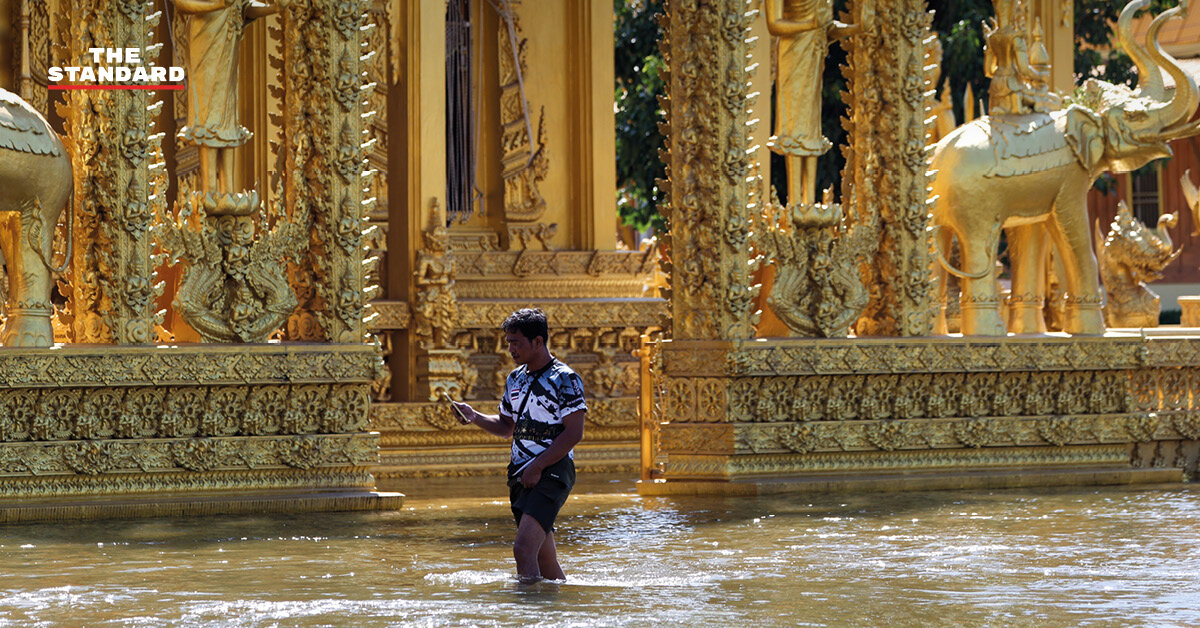 น้ำท่วมบางคล้า ล้อมวัดปากน้ำโจ้โล้ เร่งระบายลงแม่น้ำบางปะกง